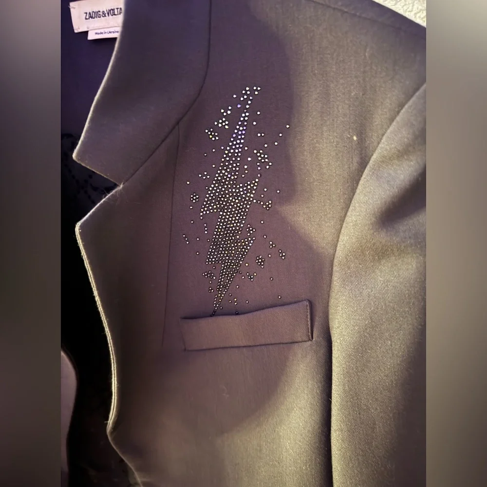 🌟ZADIG AND VOLTAIRE VERYS BIS ROCK BLAZER🖤 - Picture 6 of 11